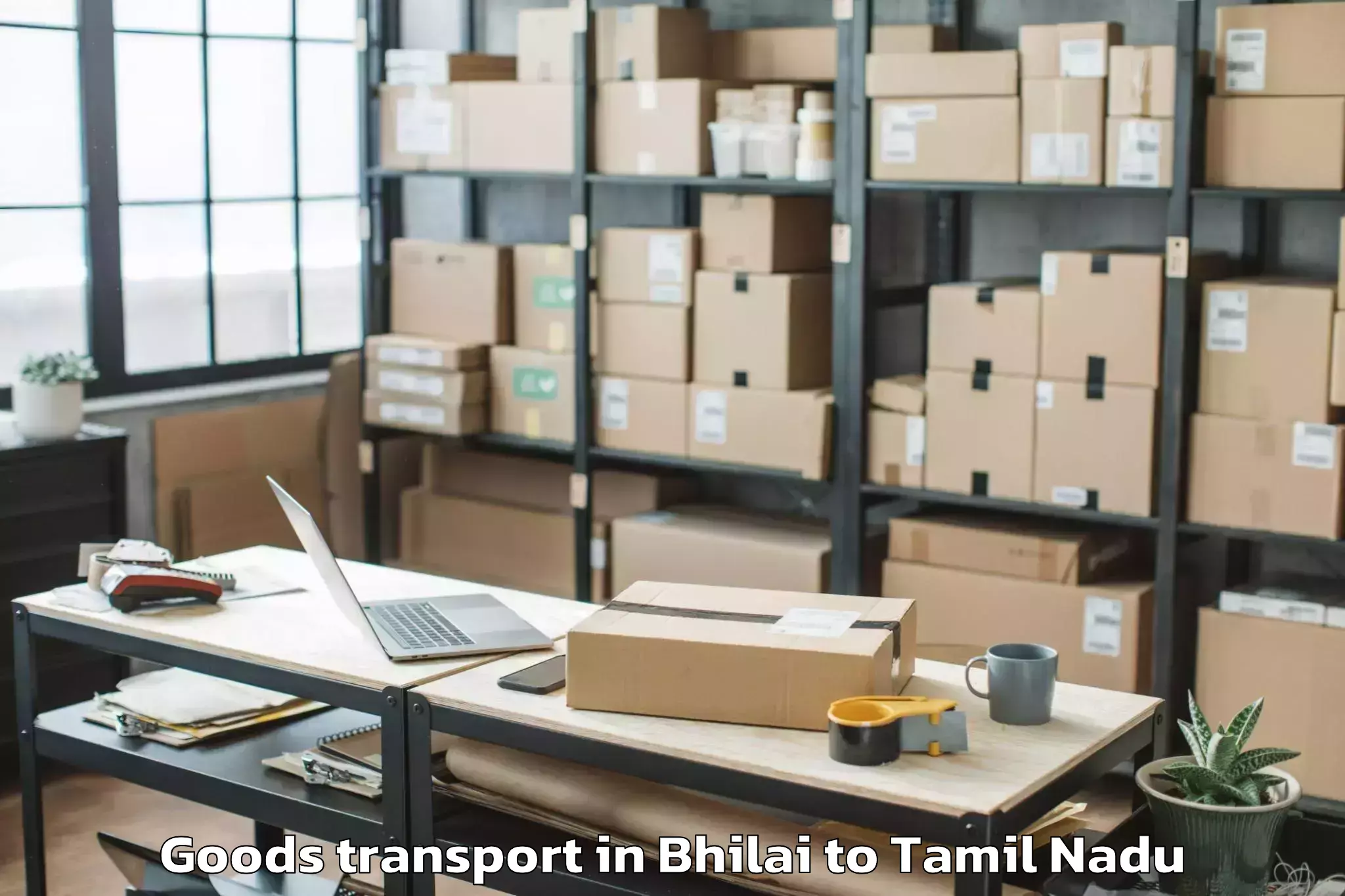 Hassle-Free Bhilai to Kalakkadu Goods Transport